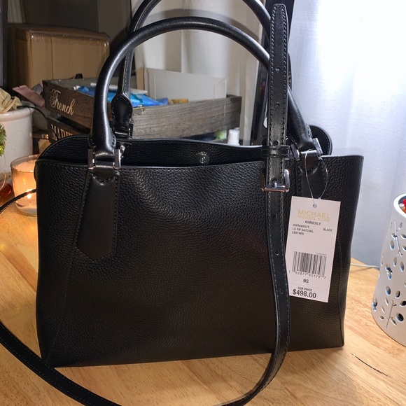 Michael Kors black leather purse - Picture 3 of 4